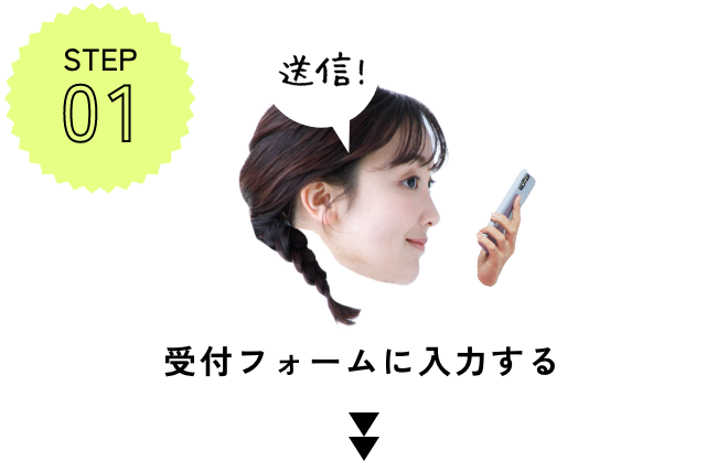 受付フォームに入力する