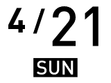 4月21日、日曜日