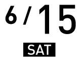 6月15日、土曜日